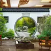Novo papel de parede arquitetura antiga huipai clássica chinesa para B&B Sala de Chá restaurante mural decorativo de pátio retrô nostálgico