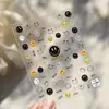 Tomoni Pegatinas para Uñas Anaglifo Celebridad de Internet Caliente Ins Papelería Japonesa Lindas Pegatinas para Uñas Pegatinas Serie Smiley