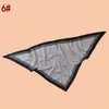 Novo Estilo Lenço Triangular de Sarja Feminino com Estampa Geométrica de Bolinhas Redondas, Xale de Proteção Solar para Viagem, Fábrica Fonte Atacadista