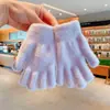 Guantes de Invierno de Dedos Completos Cálidos para Niños Niñas Estudiantes Escritura Lisos Lindos Color Puro Nuevos