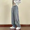 Jeans Nuevos para Hombre Rectos Holgados Nueva Primavera y Otoño Pierna Ancha Moda Urbana Verano Marca de Moda Estudiante Casual Pantalones Largos