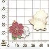 Mezcla 30 Flores Blancas con Goteo de Aceite Nuevos Accesorios de Joyería DIY Rosa Margarita Colgante Pequeño Pendientes Colgante