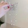 Pinza de Metal Mariposa Estilo Étnico Pinza para el Cabello con Borla Estilo Nacional Pinza de Tiburón para el Cabello Medio Sujeto Temperamento Femenino Pinza Enrollada para el Cabello Adorno para la Cabeza