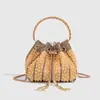 Bolso de Mano de Lujo Ligero Estilo Nuevo para Mujer, Bolso Cubo, Bolso Cruzado de Cadena de Alta Gama Versátil, Bolso de Noche para Mujer