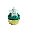 Decoración Creativa para Cupcakes Estilo Ins Transfronterizo Suministros para Fiestas Navideñas Marcado Láser Decoración para Pasteles
