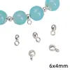 Aleación Estilo Chino Nuevo Separador de Tres Vías Perla Redonda Flor Mariposa Corazón Pequeño Colgante Hecho a Mano DIY Pulsera Collar Accesorios