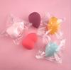 Caixa de Esponja de Beleza Macaron Fruta Xuanzi Esponja de Maquiagem Ultra Macia Ferramenta de Uso Duplo Seco e Úmido Soprador de Pó para Maquiadores
