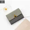 Nuevo Tarjetero y Billetera Compacta para Mujer Estilo Coreano Plegable en Tres Mini Estuche para Tarjetas con Múltiples Ranuras