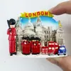 Imán para refrigerador de resina con diseño de defensor británico de Londres, cultura y creatividad, recuerdo de viaje creativo, adhesivo magnético, artesanías, recuerdo.