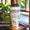 Vaso de cerâmica de grés chinês grande com flores secas decorações para sala de estar vaso de flores carnudas retrô hidropônico atacado