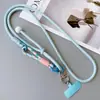Funda de Teléfono de Moda con Correa Larga Cruzada Se Puede Usar Multifuncional Colgante de Cuello para Mujer Correa con Anillo para Dedos Cadena para Cámara Exterior Fácil de Usar