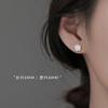 Pendientes de Camelia de Plata Pura S999 de Chen Shiqi Pendientes de Lujo Accesible de Nicho para Mujer Gama Alta Nuevo Estilo Caliente 2025 Plata de Ley