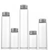 Botella de Vidrio de Borosilicato Alta de 37 mm con Tapa de Aluminio, Botella para Empaque de Dulces, Botella para Suplementos de Salud, Botella Pequeña para Medicina de Cápsulas de Cordyceps