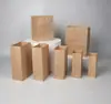 Sacos de Papel Kraft com Fundo Quadrado Embalagem para Viagem à Prova de Gordura com Alças, Impressão Personalizada para Pão, Torrada e Armazenamento de Padaria | Atacado