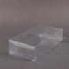 Caja Plegable Transparente de Plástico para Mascotas de Stock Listo del Fabricante, Caja Rectangular para Empaque de Ropa Interior, Caja de Té de PVC Esmerilado con Veta Diagonal