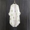 Camisa Transfronteriza Camisa con Estampado de Estrellas Ropa con Protección Solar para Mujer Verano 2025 Cárdigan Chaqueta de Manga Larga de Largo Medio Holgado para Mujer