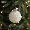 Nueva Bola de Navidad Perla Blanca Bola de Plástico Lujo Accesible Bola de Gama Alta Colgante para Árbol de Navidad Decoración Colgante Disposición de Decoración