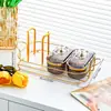 Plato de Frutas Sellado con Tapa, Sala de Estar del Hogar, Plato de Frutas Secas de Gama Alta, Caja de Almacenamiento Multifuncional para Snacks, Frutos Secos y Dulces