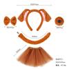 Accesorios para la Cabeza de Animales de Pascua Perro Pudín Dibujos Animados Dálmata Lindo Diadema para el Cabello Adornos para el Cabello de Animales Diadema de Peluche