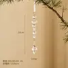 Decoración Navideña Colgante de Nuevo Producto Transfronterizo Perla de Hielo Gota de Agua Cadena Colgante Copo de Nieve Transparente Colgante Acrílico