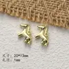 Colgante de Caballo Mecedora de Aleación Pintado de Colores Accesorios de Joyería Materiales para Pendientes DIY Cadena de Teléfono Collar Llavero
