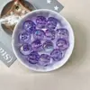 14mm UV alta transparência cor deslumbrante acrílico contas redondas irregulares com furo contas soltas Pulseira DIY Corrente de celular Acessórios de joias