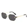 Gafas de Sol Polarizadas sin Marco para Hombres y Mujeres, Protección UV, Ciclismo, Conducir, Gafas de Sol a la Moda