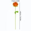 Presente Rosa de Dia dos Namorados Lã Tricotada à Mão Flor Artificial Flor Imortal Coração Cravo Girassol Buquê