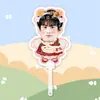 Zhou Keyu Placa de Sinalização de Fã com Cabeça Grande em Forma de Leque Fã de Concerto Mercadoria Estilo Igual do Tiktok