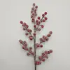 Tenedor único colgante escarcha nieve fruta roja rica fruta simulación escarcha nieve fruta roja Navidad explosivo hogar fotografía accesorios colgante escarcha roja