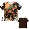 Ataque de Nuevos Productos Transfronterizos Camiseta Corta con Estampado de Animación 3D Gigante Alas de la Libertad Ropa de Animación Camiseta de Manga Corta de Dibujos Animados