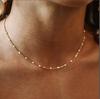 Variedad de joyería transfronteriza europea y americana, collar con colgante de perlas de alta venta, cadena para la clavícula de temperamento de lujo ligero para mujer, collar explosivo