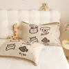 Funda de almohada de gasa de cuatro capas jacquard teñida en hilo de gran tamaño, funda de almohada de algodón puro, funda de almohada totalmente de algodón, funda de almohada para adulto, funda de almohada individual