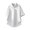 Ventas Directas de Fábrica [Artículos en Stock] Nueva Camisa Polo de Manga Corta para Hombre Verano 2026, Sin Costuras de Seda Helada, Blanco