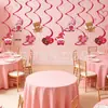 Banner de fiesta temática romántica transfronteriza para niñas, banner de cumpleaños de oso Cupido, decoraciones para topper de pastel