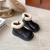 Botas para Niñas Invierno 2025 Nuevas Botas de Nieve para Niños Impermeables Acolchadas Cálidas Zapatos de Algodón de Terciopelo para Niñas Antideslizantes