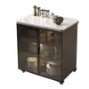 Gabinete de almacenamiento de cocina, mesa de corte de losa de roca, banco de trabajo, estantería de cocina, aparador, gabinete de almacenamiento y mostrador de isla móvil