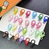 Llavero con Cierre de Langosta en Forma de Corazón de Metal Colorido Accesorios DIY Simple Versátil Accesorios para Bolsas Colgante Venta al por Mayor