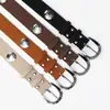 Nuevo Cinturón Redondo Grande con Remaches para Mujer, Cinturón Decorativo Versátil para Jeans, Cinturón de Mujer con Hebilla de Pin Estilo Y2K Americano Transfronterizo