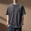 Camiseta Lisa de Manga Curta para Homem, Verão Italiano 2026, Corte Solto, Versátil, Simples, Manga Meia-Manga