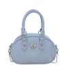 Moda Pequeño Estilo Coreano Suave Color Macaron Estilo Elegante Combinable Bolso Bowling Nuevo Estilo Bolso para Ir al Trabajo