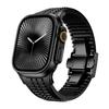 Pulseira de Silicone Estilo Granada Adequada para iWatch S11 Ultra Apple 8910 Fivela de Aço Inoxidável Cortável Pulseira de Pulso