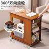 Mesa Auxiliar Móvil, Mesa de Café Pequeña para Sala de Estar, Mesa Lateral para Sofá, Mesa de Esquina, Mesa Pequeña Móvil Multifuncional, Gabinete Lateral Sencillo