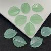 Colgante de hoja de árbol con forma de fresa glaseada checa de 17 x 23 mm de ancho, accesorio de joyería para bricolaje, material para horquillas.