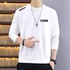 [Entrega rápida] Chalecos de primavera y otoño, nuevos, sueltos, de cuello redondo, de manga larga, tendencia, moda masculina, con base estampada.