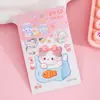 Pegatinas 5D tridimensionales con relieve para niñas, dibujos animados infantiles, autoadhesivas, impermeables, decoración DIY para funda de teléfono, patrones pequeños