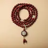 Atacado Sandália de Sangue Sândalo Africano Folha Pequena Sândalo Vermelho Contas Budistas, Vários Estilos e Especificações, Pulseiras Estilo Étnico, Contas de Rosário