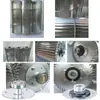 Impulsor metálico resistente a altas temperaturas 103115135 aspas metálicas ventilador impulsor conducto ventilador de rodillos aspa de ventilador