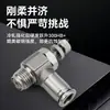 Aço Inoxidável 304 Sl6-01/02 Conector Pneumático Sa8 Cilindro Controle de Velocidade Regulação de Fluxo Válvula de Ar Válvula Borboleta 10-03