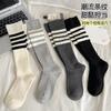 Calcetines hasta la pantorrilla Jk para Mujer Primavera y Verano Estilo Universitario Ins de Moda Rayados Deportivos Hasta la Rodilla Calcetines Largos para Mujer Presión Adelgazantes Tubo Alto